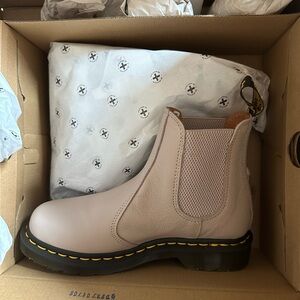 Dr. Marten’s Vintage Taupe Leather Chelsea Boots